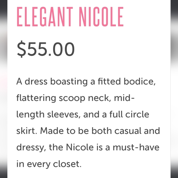 Lularoe elegant nicole - Picture 6 of 6